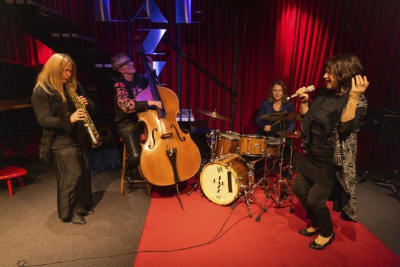 Morgana (from left): Fiona Burnett, Annette Yates, Sonja Horbelt and Lisa Young.