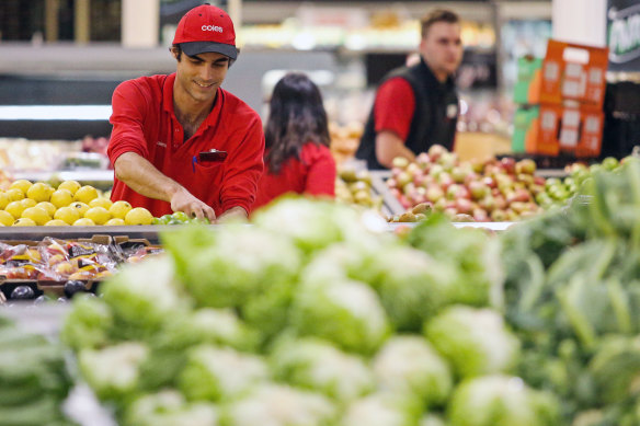 Coles said prices across its supermarkets rose 7.1 per cent in the three months to September.