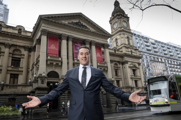 The former AFL great, pictured in August, was unsuccessful in his bid to be elected as Melbourne lord mayor.
