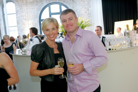 Stuart MacGill and his former wife Rachel Friend in 2009.