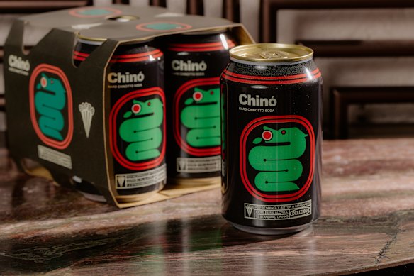Sopra Chinò Hard Chinotto Soda.