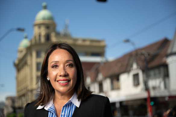 Rachel Westaway outside Prahran Market on Sunday.