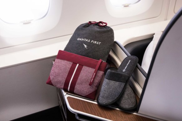 Qantas amenity kits seem minimal compared to some other first class offerings.