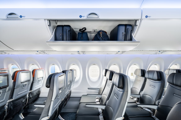 Passengers on the most basic fare are not allowed to use the overhead bins.