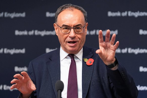 Bank of England governor Andrew Bailey highlighted “stretched asset valuations” in AI as a key risk.