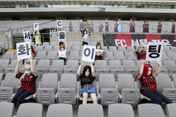 FC Seoul filled the stands with sex dolls for their clash last Sunday.