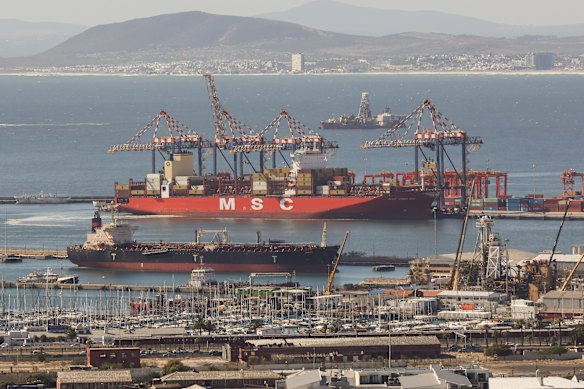 Ships are being rerouted away from the Strait of Hormuz and the Gulf of Aden to areas such as Cape Town in South Africa because of the war against Iran.