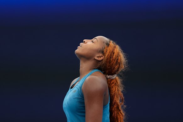 Coco Gauff has become a ginger during this tour Down Under. 