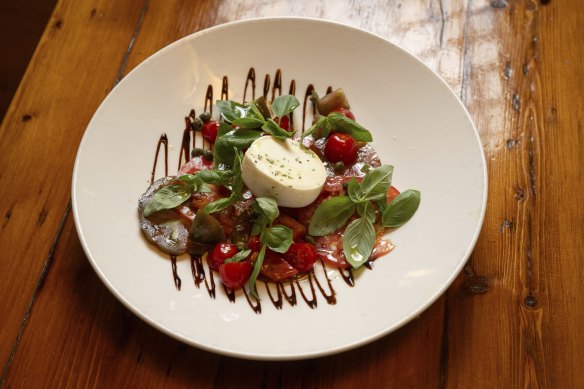 The caprese salad. 