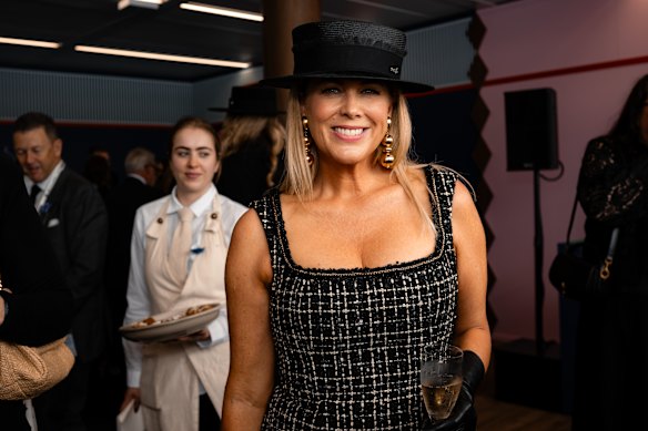 Sam Armytage was in the Nine Marquee on Derby Day.