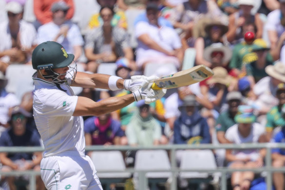 Aiden Markram’s 106 accounted for just under one-fifth of the runs in the bizarre match.