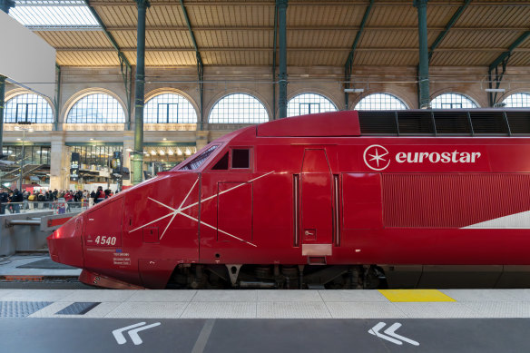 Eurostar, London to Paris.