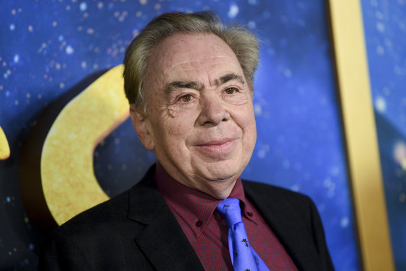 Andrew Lloyd Webber, pictured here in December 2019, says his new musical Cinderella cannot make a profit without a full house.