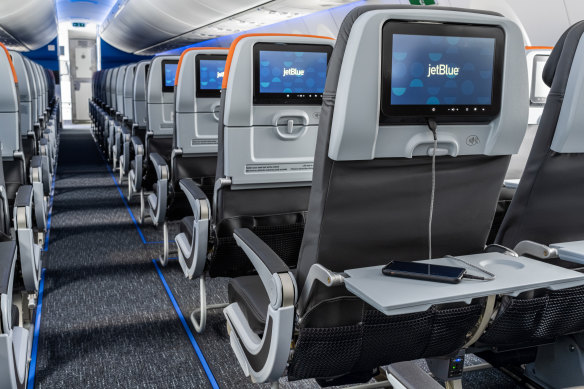 JetBlue’s seats are considerably roomier than most of the cheap fare challengers.