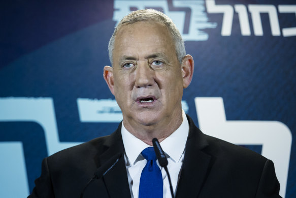 Blue and White leader Benny Gantz.