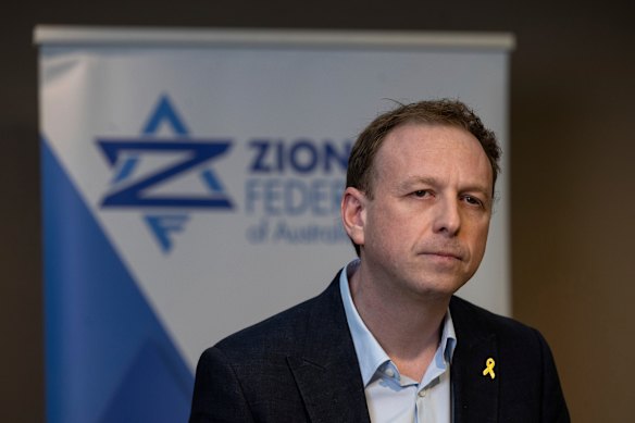 Zionist Federation of Australia president Jeremy Leibler.