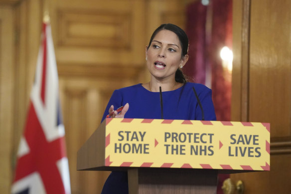 Britain's Home Secretary Priti Patel says there is "no magic solution" to strains on COVID-testing regime.