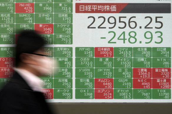 Asian markets were lower on Thursday. 