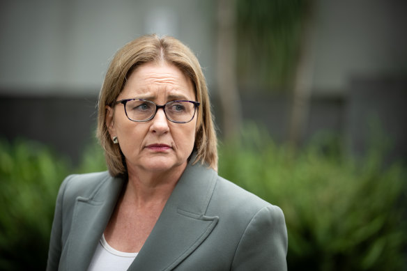 Victorian Premier Jacinta Allan making the announcement on Monday.