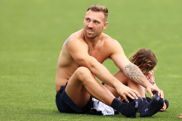 Bryce Cartwright was glad when he found out it was good friend Nathan Brown replacing him on the bench