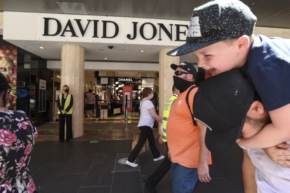 Young and old were in the city, looking for a Christmas bargain on Saturday.
