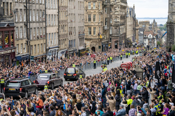 Edinburgh on Sunday offered a foretaste of what London can expect on a much larger scale in coming days.