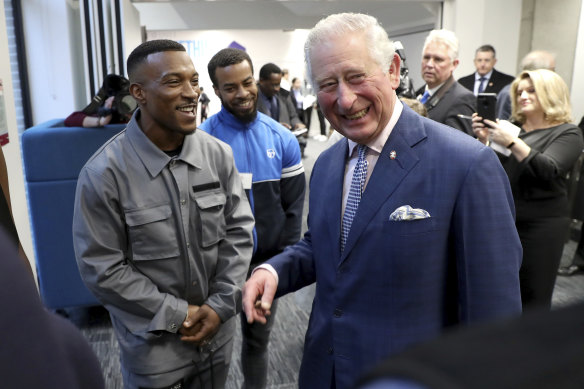 Ashley Walters has a laugh with  Prince Charles at the opening of a new South London community centre.