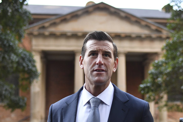 Ben Roberts-Smith outside the Federal Court of Australia.
