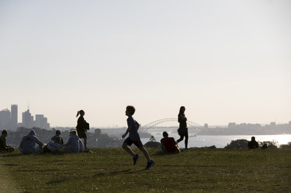 Bridge not too far: Dudley Page Reserve, in Dover Heights.