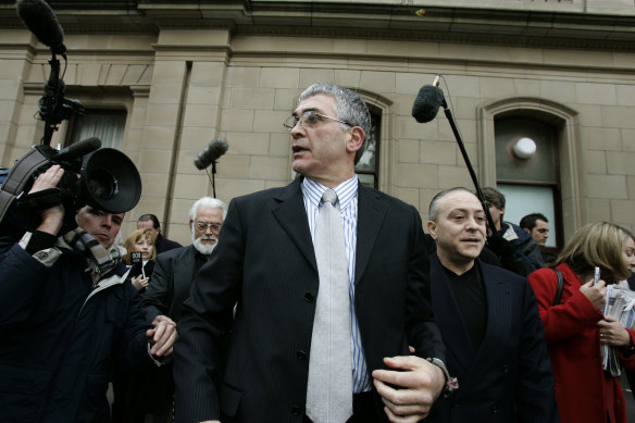 Mick Gatto was back at his fighting weight as he walked free from the Supreme Court in June 2005 after being acquitted of the murder of Andrew Veniamin.