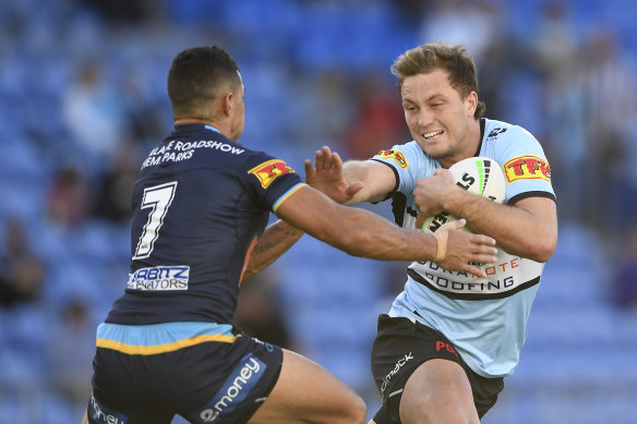 Cronulla star Matt Moylan's bad run with injuries continued on Saturday.