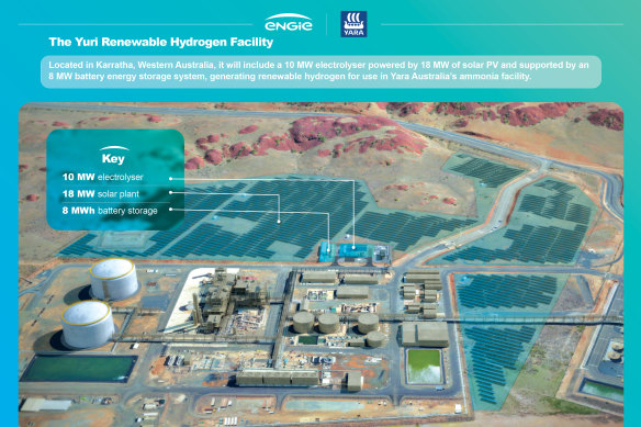 Construction of the hydrogen project in Western Australia’s Pilbara region is due to start in November.