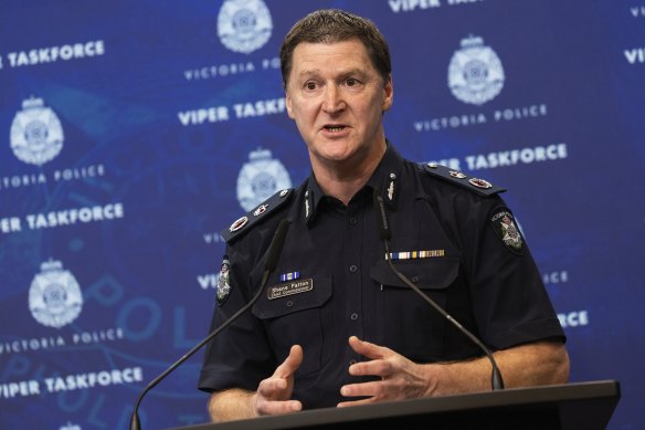 Victoria Police chief commissioner Shane Patton.