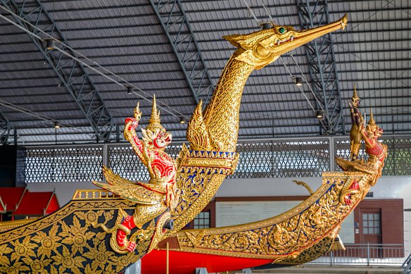 The National Museum of Royal Barges houses the Crown’s fleet of gilded, ceremonial vessels.
