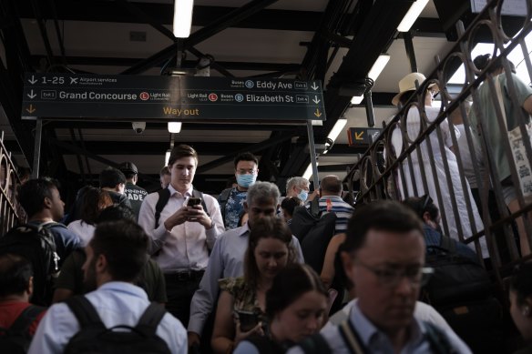 Major delays at Central Station.