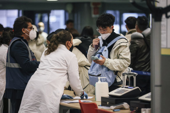Passengers arriving from China are tested for COVID-19 on arrival in Milan, Italy. Australia will now do the same.