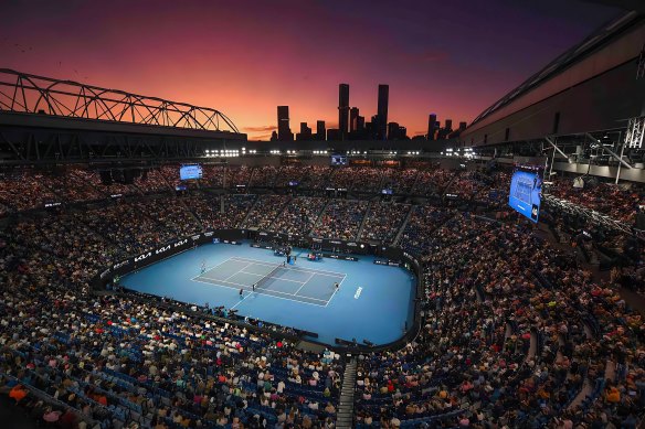 Melbourne’s skyline is the perfect backdrop to the Australian Open.
