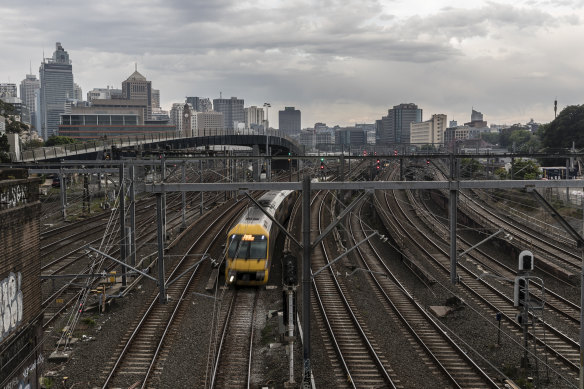 NSW Transport Minister Andrew Constance says the state’s rail network will be powered by renewable energy by 2025.