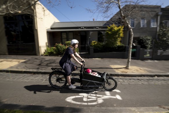 Walking and cycling make up just 19 per cent of trips.