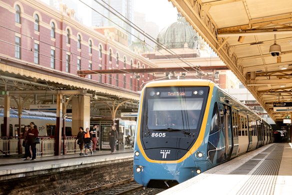 The first X’Trap 2.0 at Flinders Street on Friday. 