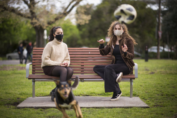 Neisha Biviano and Mia Quinn, 15, changed their attitudes to social media after viewing the documentary The Social Dilemma, which Mia also had her family watch.