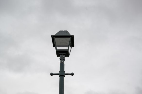 An example of one of the “shocking” replacement street lamps that have recently been put up around Pakenham.