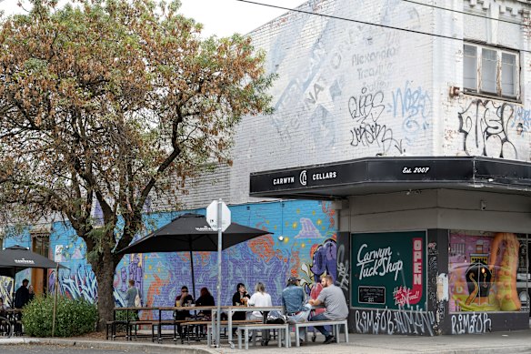 Carwyn Cellars and its Tuck Shop are local favourites on Thornbury’s High Street.