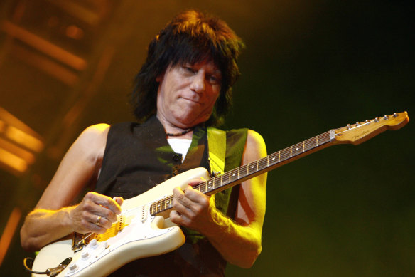 British guitarist Jeff Beck performs in Switzerland in 2007.