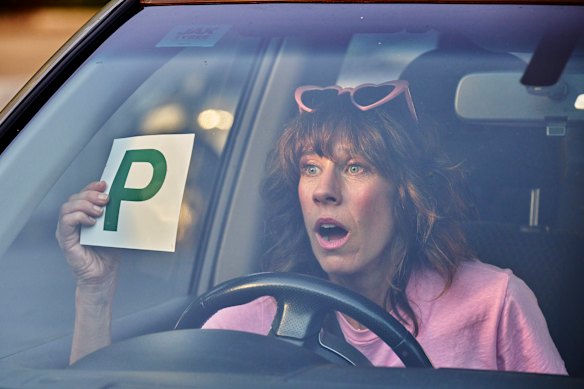 Jackie van Beek stars as Ronnie Lipsick, who pretends to be her teenage daughter in the black comedy Audrey.