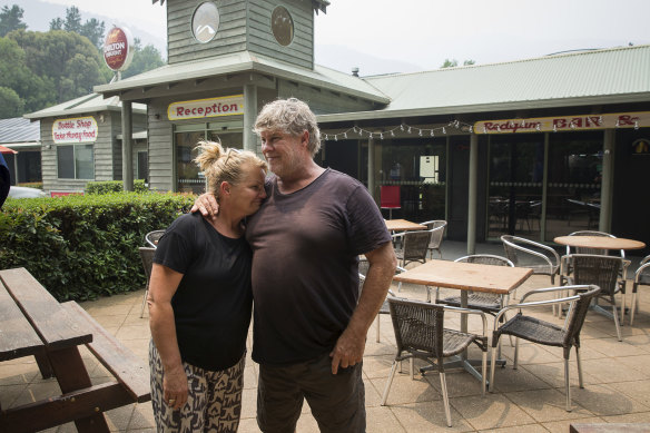 Ross and Dianne Larard took ownership of the Harrietville Hotel Motel three weeks ago. 