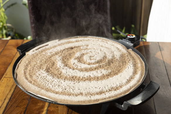 Injera is made in-house from Australian grown teff.