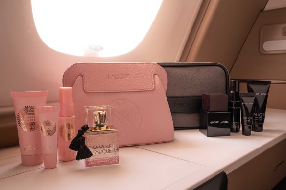 Singapore’s kits were rated the best in first class at the annual Skytrax awards.