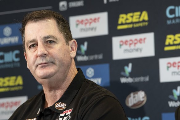 Audio from the Saints’ coaches box was inadvertently put on an AFL database