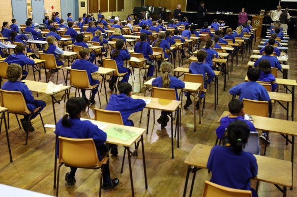 More than 18,000 students sat the  selective schools test for entry next year.